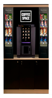 Кофейня самообслуживания COFFEE SPACE с модулем для снеков SNACK BOX DOUBLE (кофе корнер)